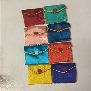 Assorted jewelry pouches with snap